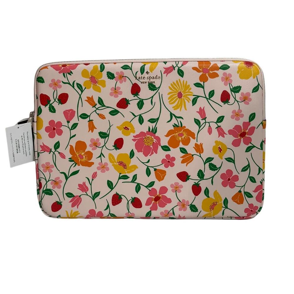 Kate Spade Strawberry Garden Universal Laptop Sleeve up to 15" laptop
